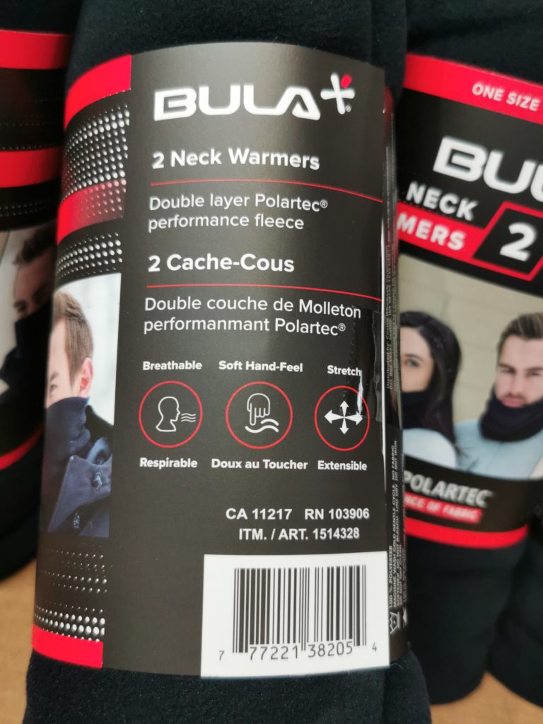 Costco1514328BulaPolartecFleeceNeckWarmerbar CostcoChaser