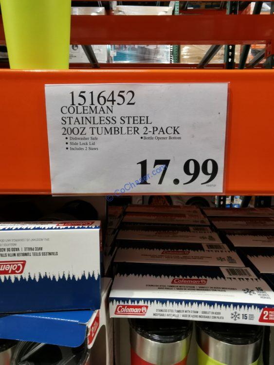 Costco1516452ColemanStainlessSteel20ozTumblertag CostcoChaser