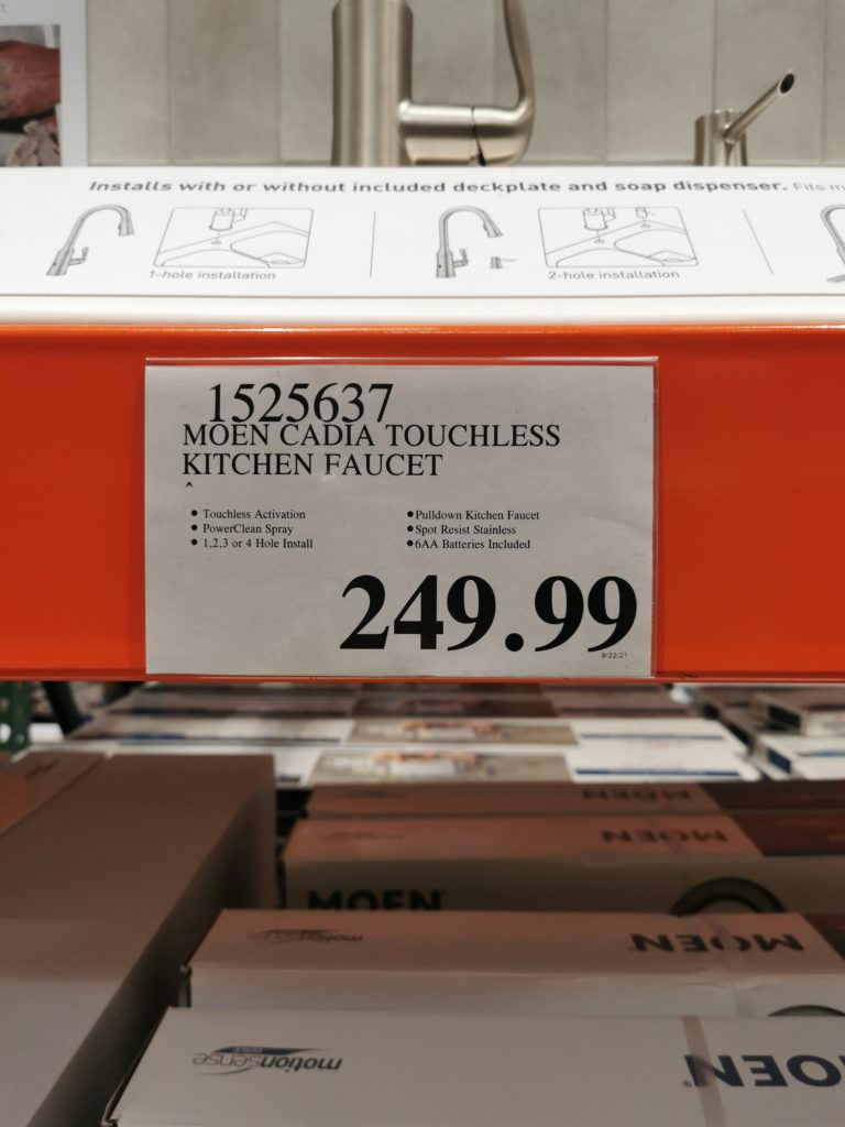 Costco1525637MoenCadiaTouchlessKitchenFaucettag CostcoChaser
