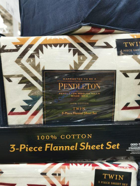 Pendleton 3-piece Flannel Sheet Set Twin