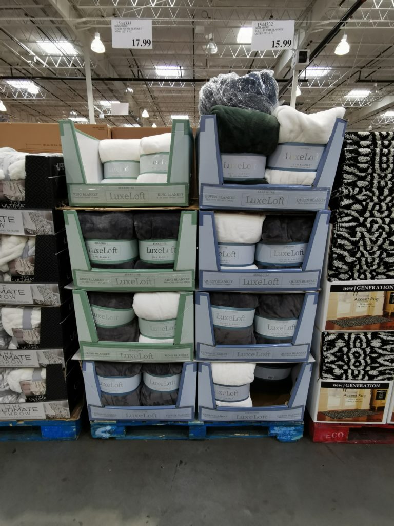 Berkshire Solid Plush Blanket, King and/ or Queen CostcoChaser