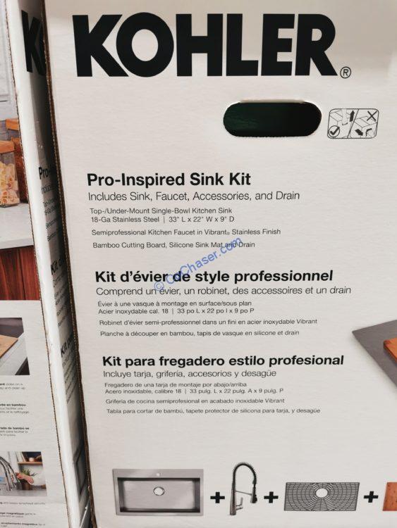Kohler AllInone Sink COMBO, Model RC789571PCNA CostcoChaser