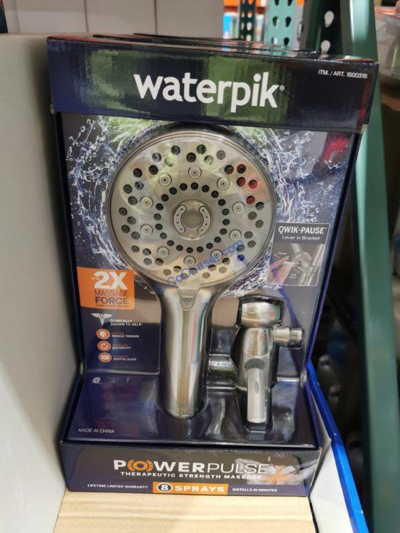 Waterpik Powerpulse Showerhead in Brushed Nickel