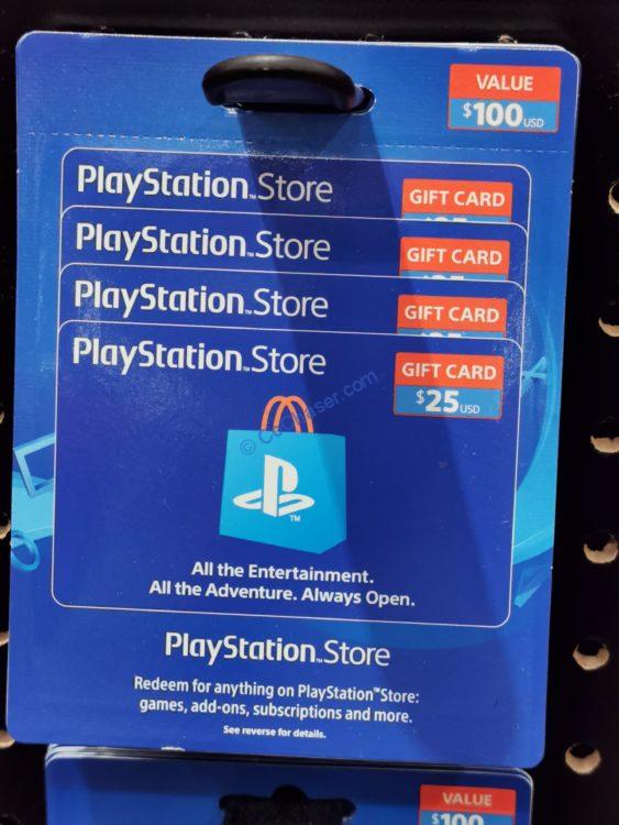$100 Sony PlayStation Gift Card 4 x $25