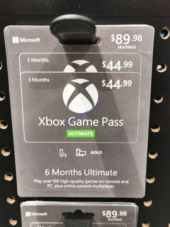 $79.99 Xbox Game Pass Ultimate 6 Month Membership Digital Download (2-pack of 3 Month Gift Cards)