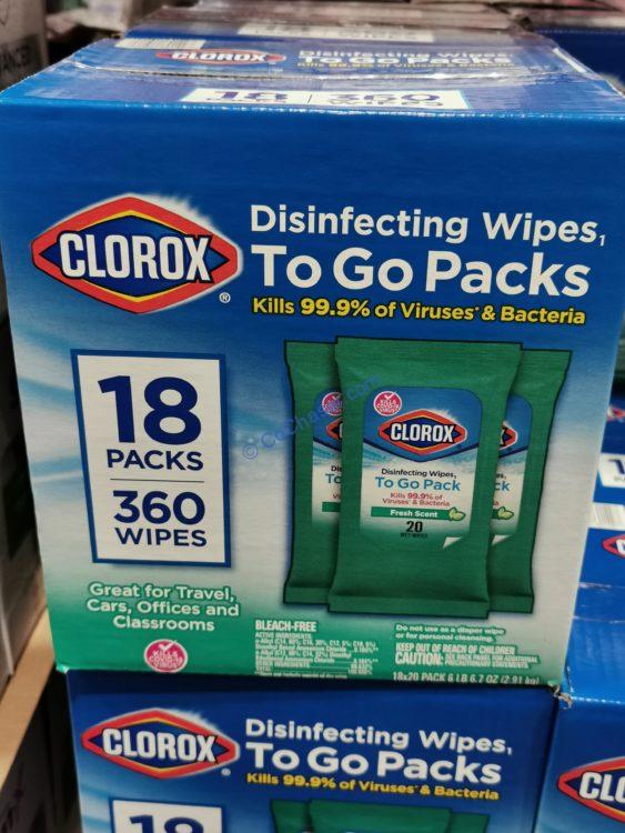 Clorox Disinfecting Wipes, 18/20 Count Package
