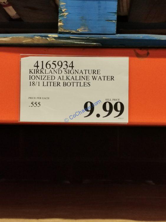 Kirkland Signature Ionized Alkaline Water 18/1 Liter Bottles CostcoChaser