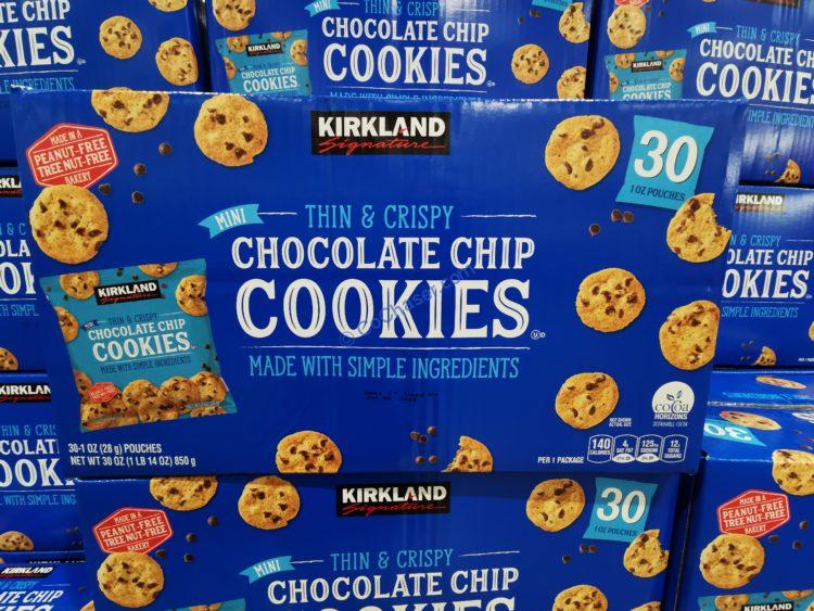Kirkland Signature Mini Choc Chip Cookies 30 Count Box