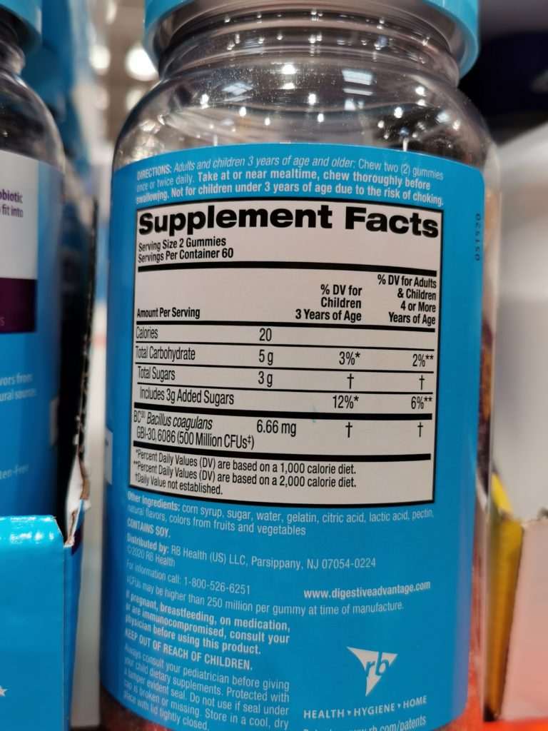 Costco836820SchiffDigestiveAdvantageProbioticGummies2 CostcoChaser