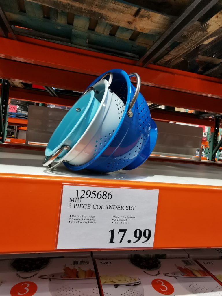 MIU 3Piece Colanders Set CostcoChaser