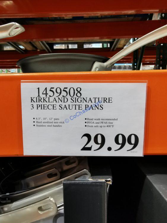 Costco1459508KirklandSignature3PieceSautePanstag CostcoChaser