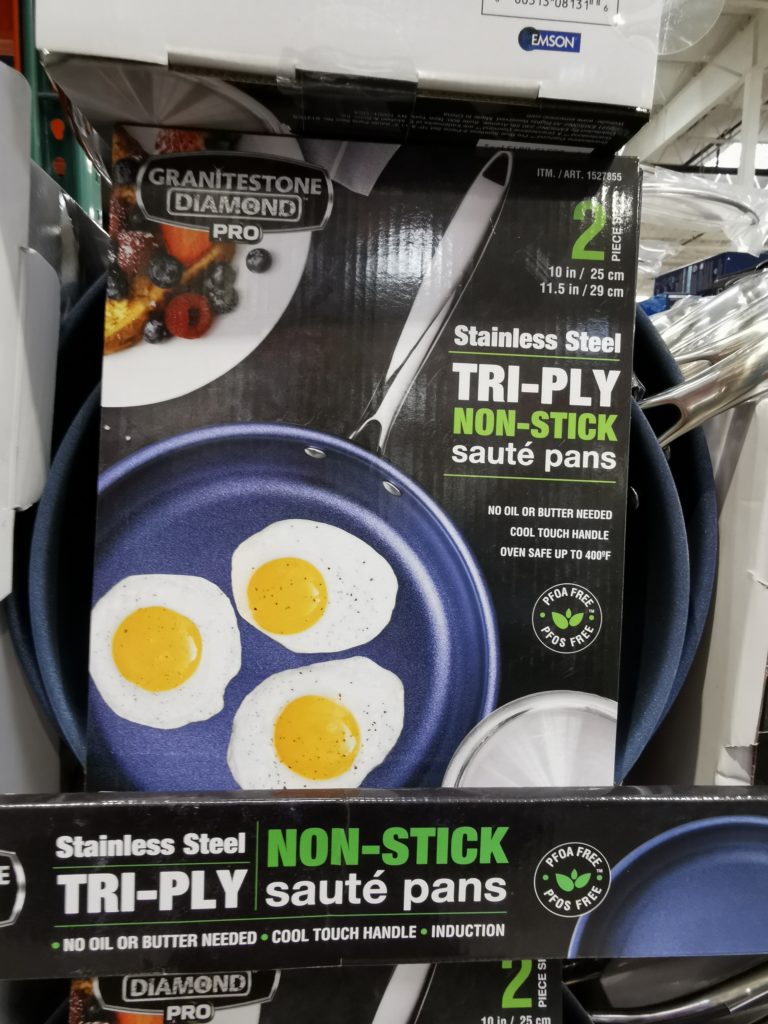 Costco1527855Granitestone2piece TriPlyNonStickSautePans2