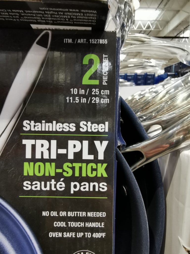 Costco1527855Granitestone2piece TriPlyNonStickSautePans3 CostcoChaser