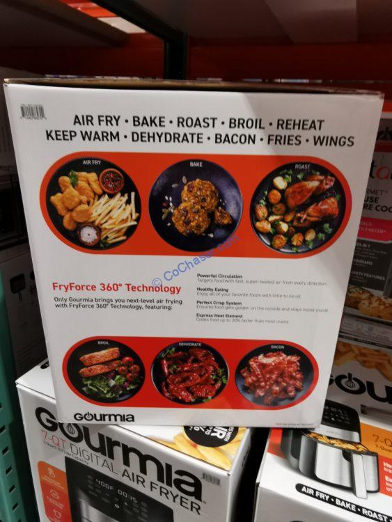 Gourmia 7 Quart Digital Air Fryer, ModelGAF798 CostcoChaser