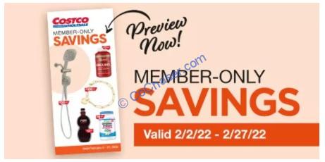 Costco Coupon Book :  Feb. 2 to 27, 2022