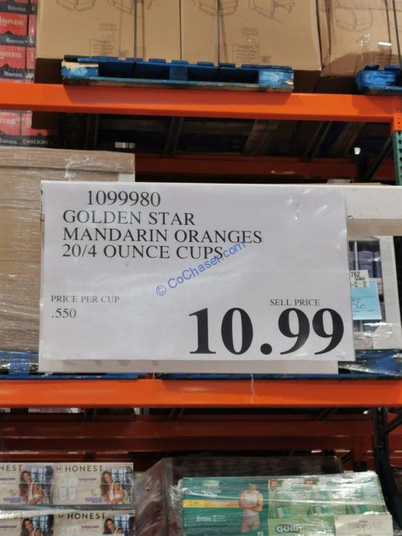 Golden Star Mandarin Orange Cups 20/4 Cups CostcoChaser