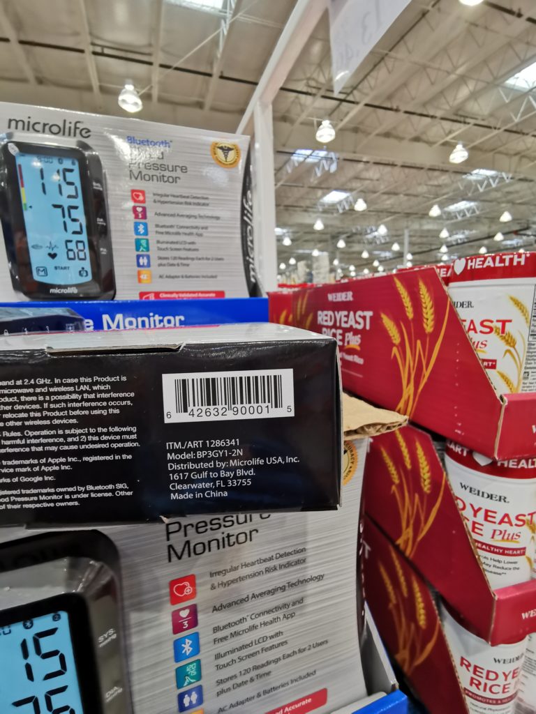 Costco1286341MicrolifeBluetoothBloodPressureMonitorbar CostcoChaser