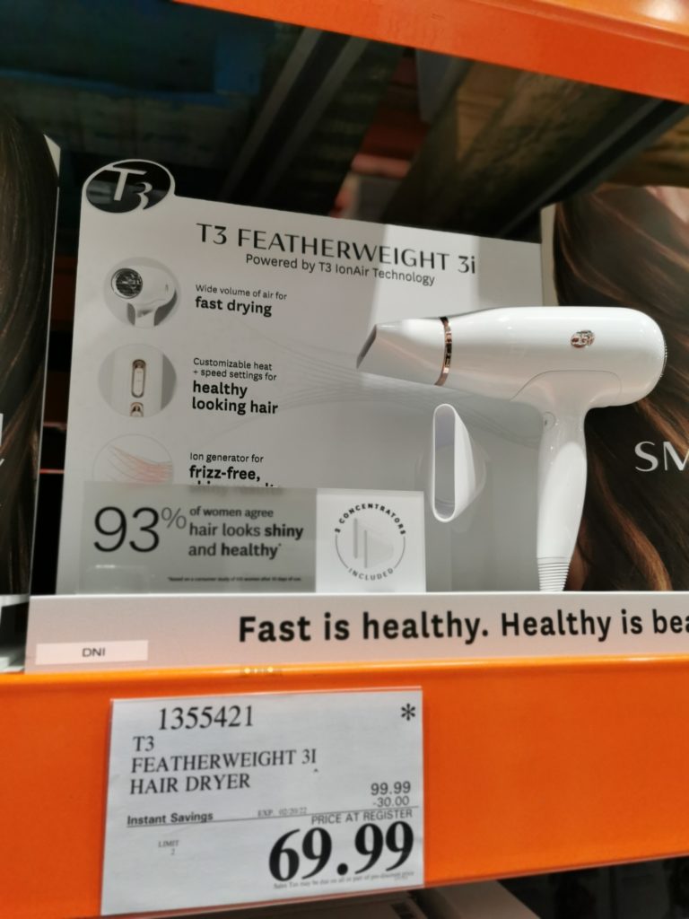 T3 Featherweight 3i Hair Dryer, Model 76800 CostcoChaser