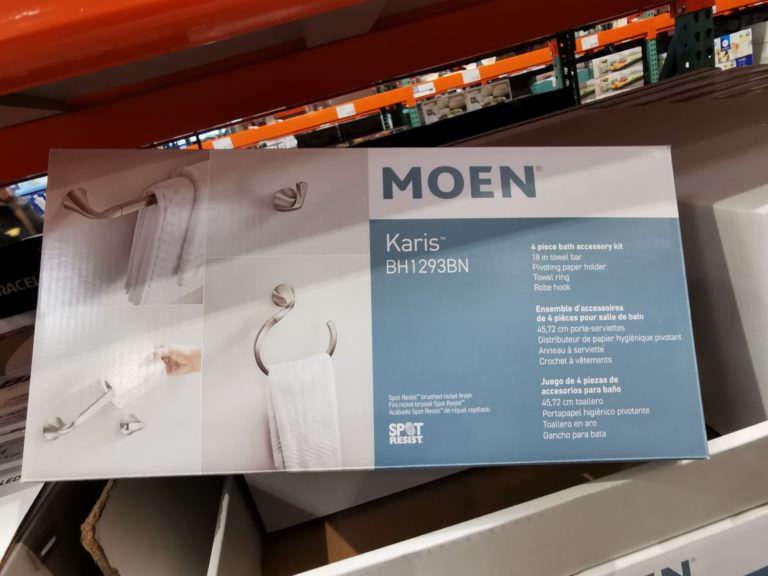 Costco1525641MoenKarisBrushedNickel4pieceBathHardwareKit