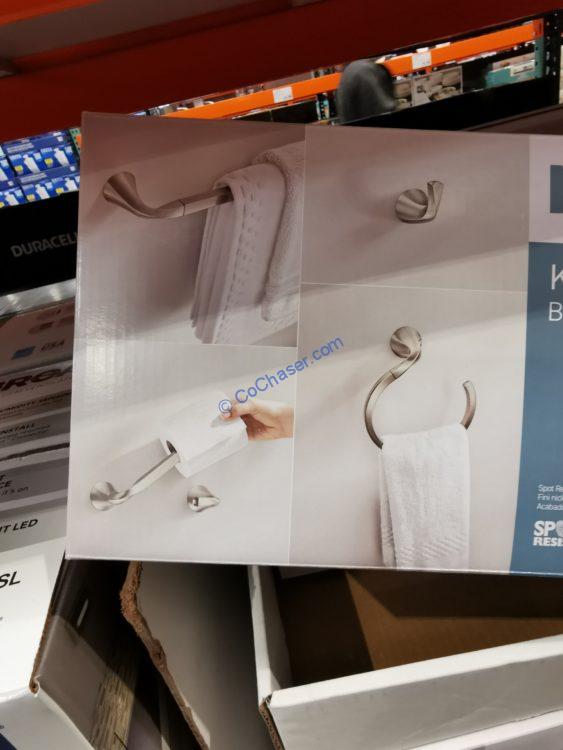 Moen Karis Brushed Nickel 4piece Bath Hardware Kit CostcoChaser