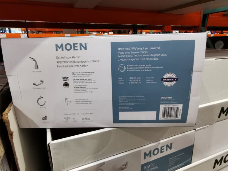 Costco1525641MoenKarisBrushedNickel4pieceBathHardwareKit4