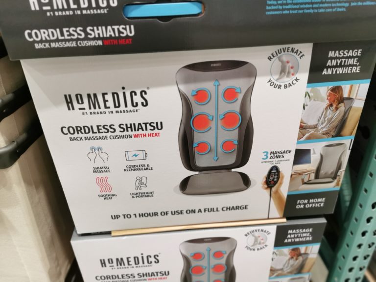Homedics Cordless Shiatsu Massage Cushion with Heat,ModelMCS621H