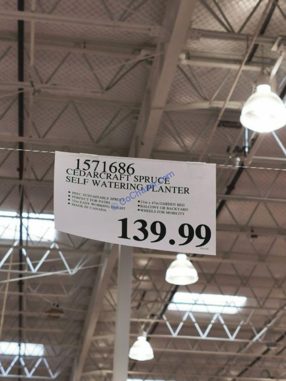 Costco1571686CedarCraftSpruceSelfWateringPlantertag CostcoChaser