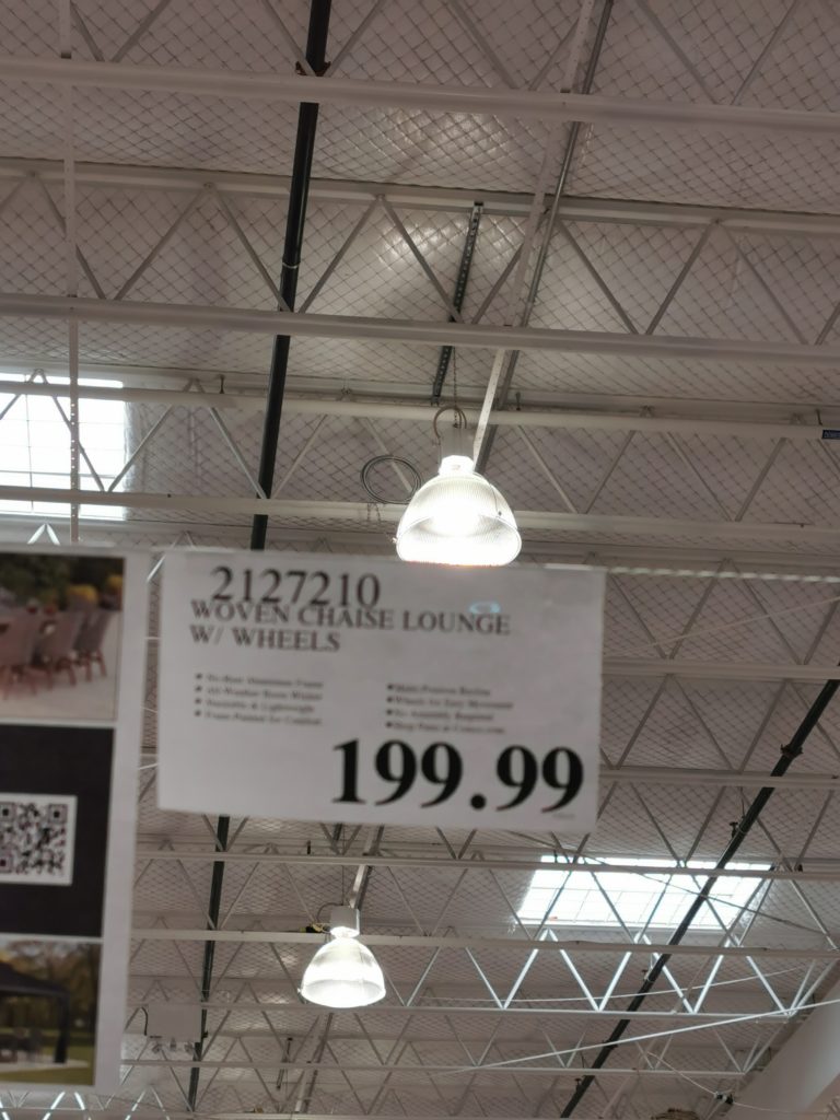 Costco2127210WovenChaiseLoungewithWheelstag CostcoChaser