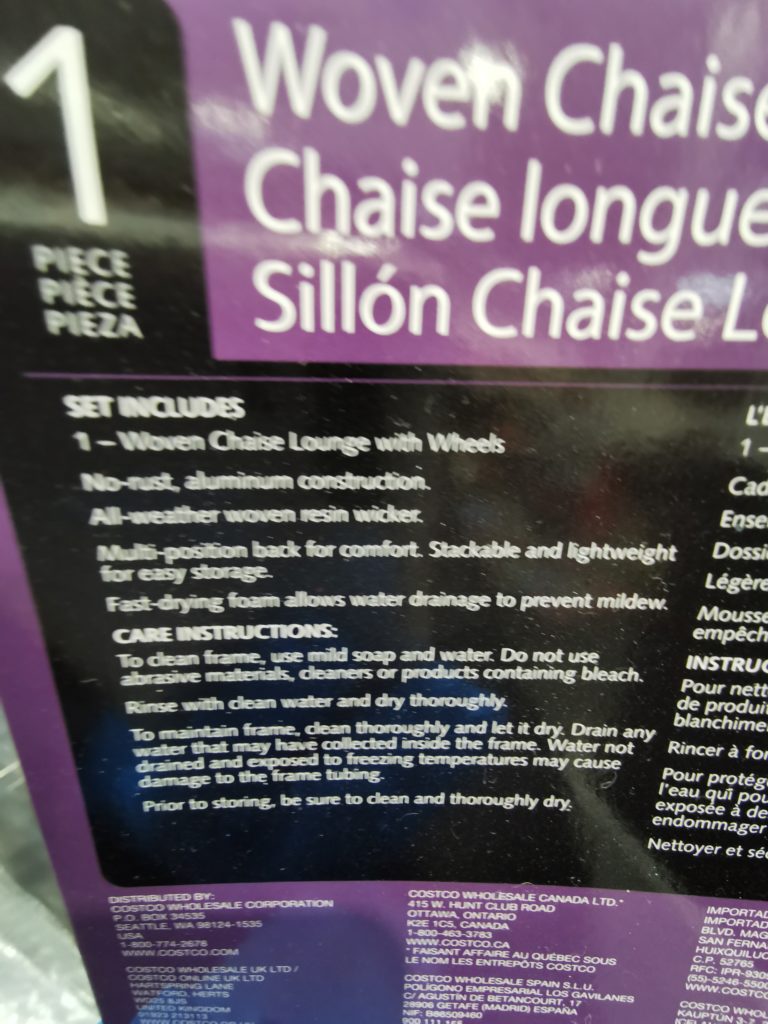 Costco2127210WovenChaiseLoungewithWheels3 CostcoChaser