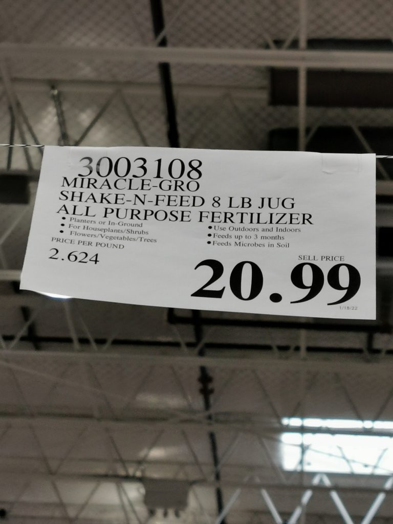 MiracleGRO ShakeNFeed All Purpose Fertilizer CostcoChaser