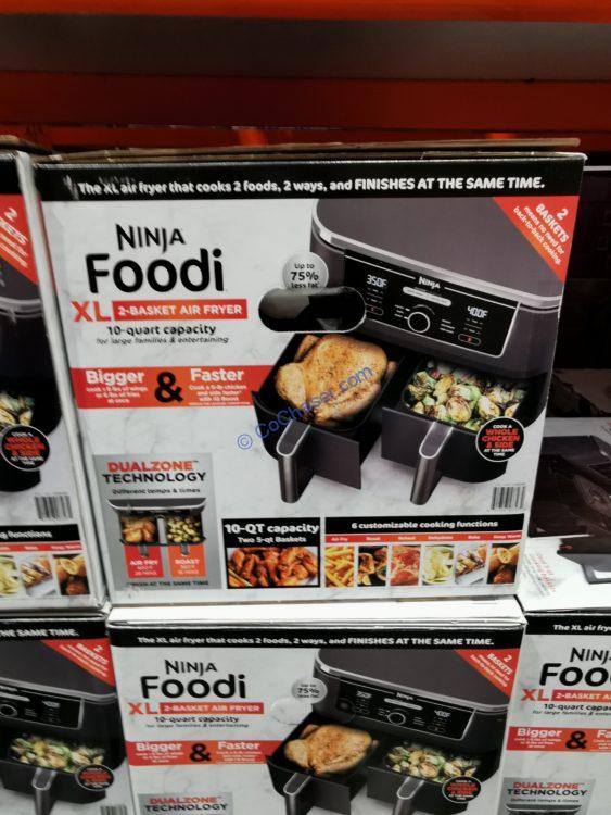 Ninja Foodi 10QT Air Fryer Dual Zone Technology