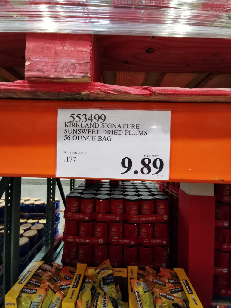 Kirkland Signature Sunsweet Whole Dried Plums 56 Ounce CostcoChaser