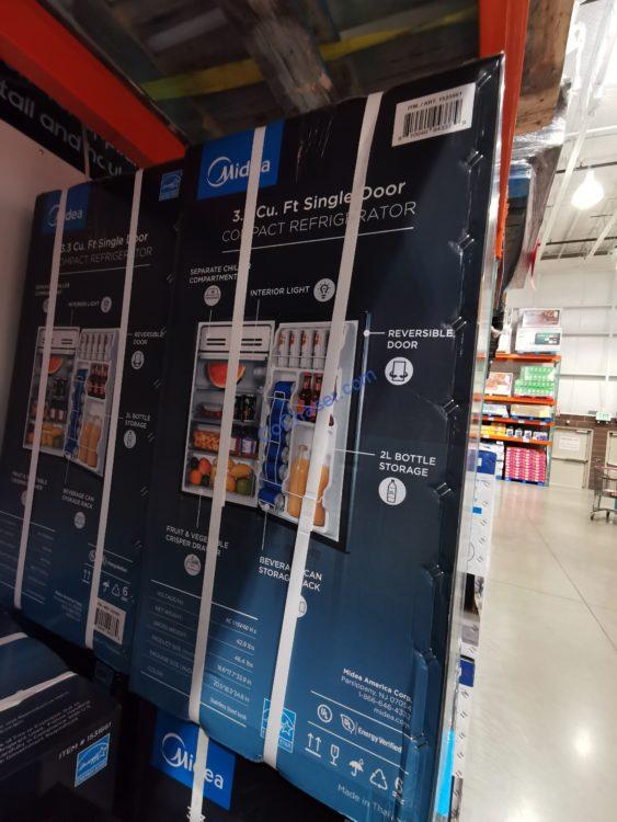 Midea 3.3 cuft Compact Fridge MRM33S8ASL CostcoChaser