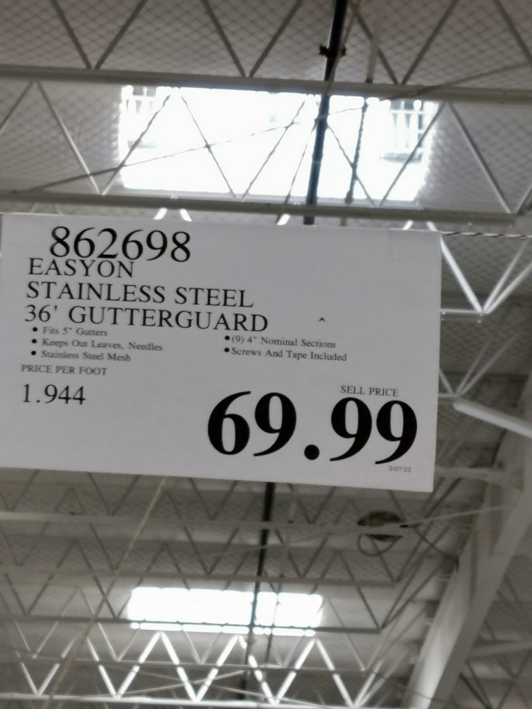 Easyon Gutterguard 36‘ MicroMesh Gutter Protection CostcoChaser