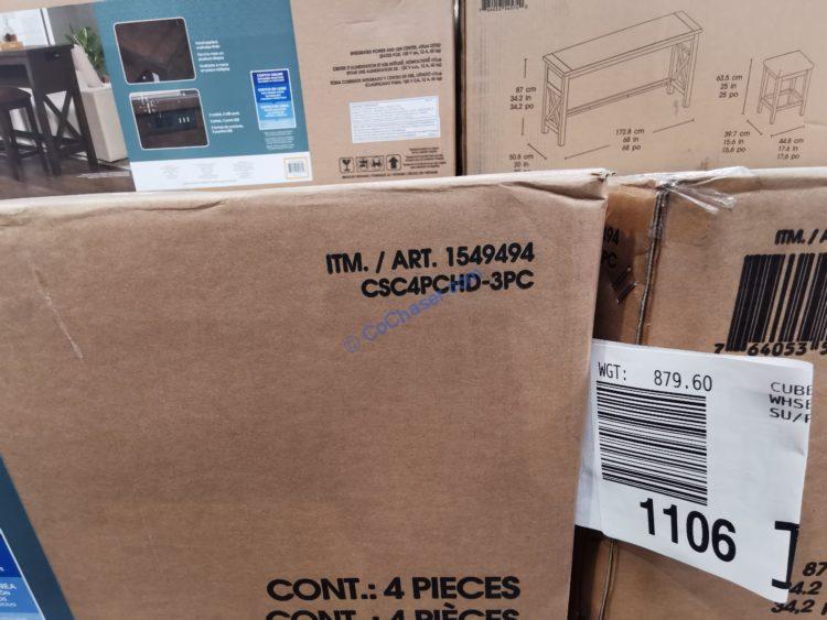 Costco1549494BaysideFurnishingsLangston4pieceSofaTableSet