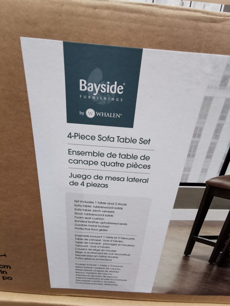 Costco1549494BaysideFurnishingsLangston4pieceSofaTableSet6