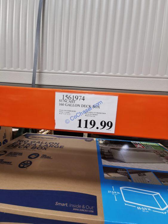 Costco1561974SUNCAST160GALLONDECKBOXTAG CostcoChaser