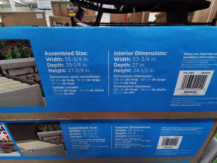 Costco1561974SUNCAST160GALLONDECKBOXbar CostcoChaser