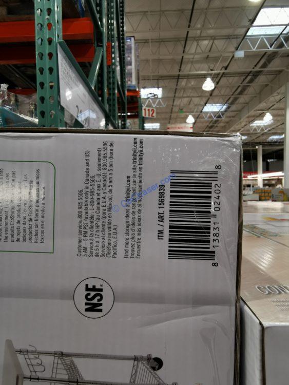 Costco1569839TRINITYEcoStorageStainlessSteelKitchenCartbar