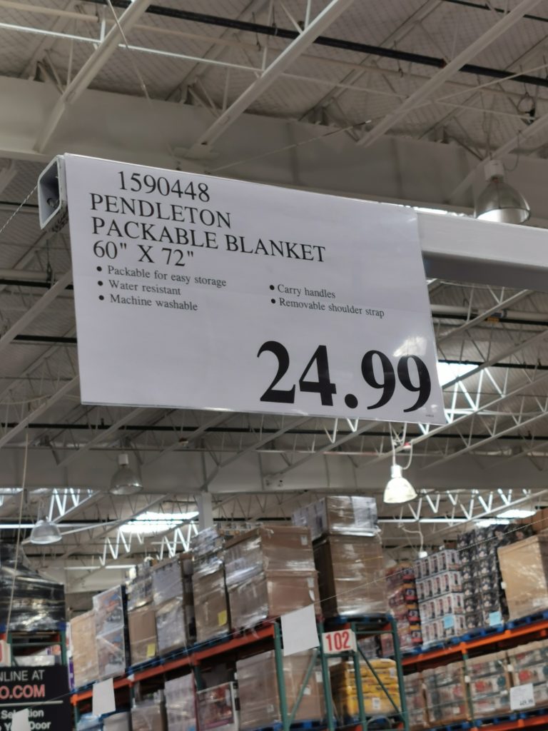 Costco1590448PendletonPackableBlankettag CostcoChaser
