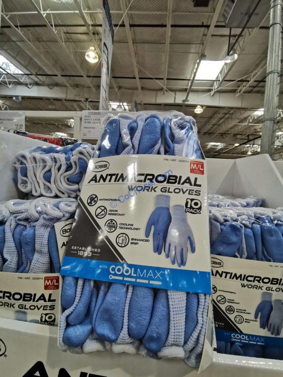 Boss Antimicrobial Work Glove 10PK, Women’s and/or Men’s
