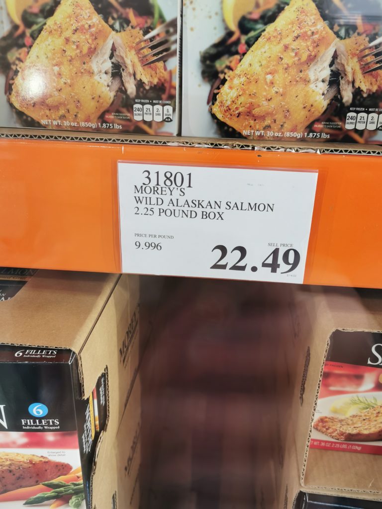 Morey’s Wild Alaskan Salmon 2.25 Pound Box CostcoChaser