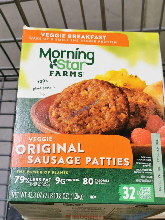 Morningstar Farms Veggie Sausage Patties 2.675 Pound Box CostcoChaser