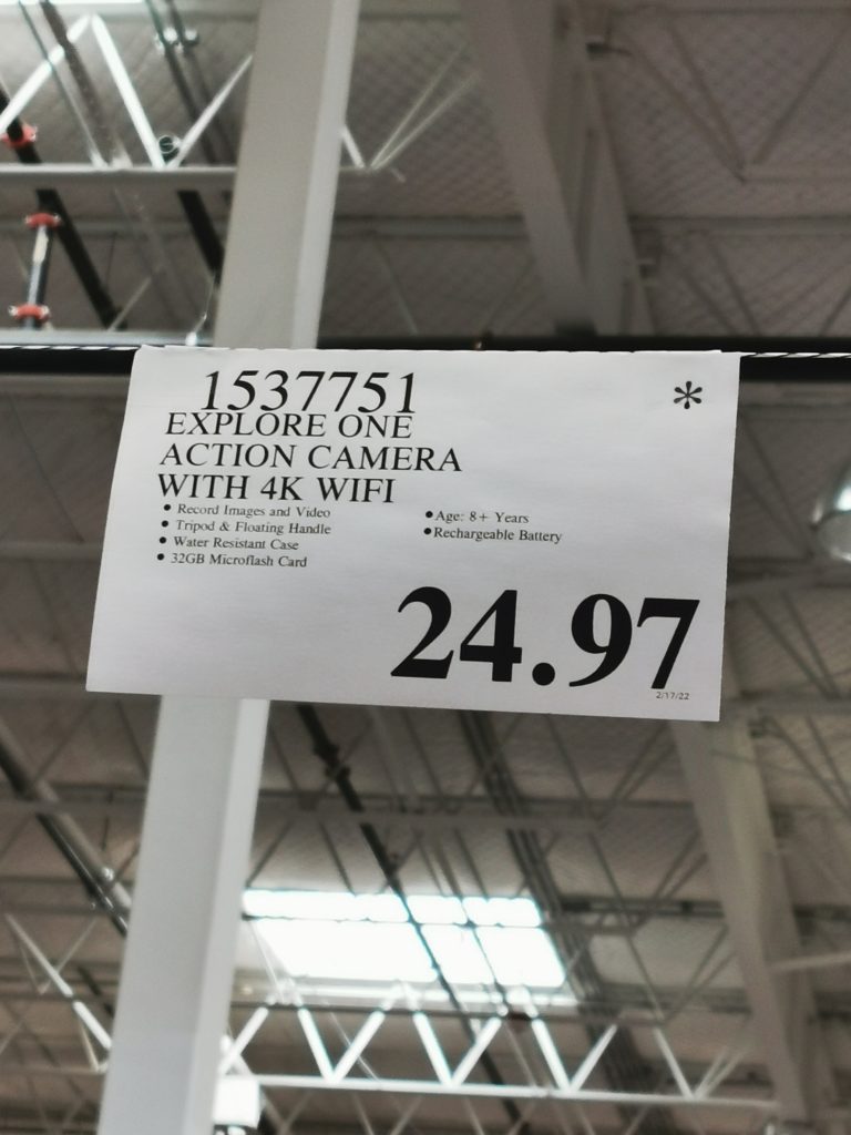 Costco1537751ExploreOneActionCamerawith4KWIFItag CostcoChaser