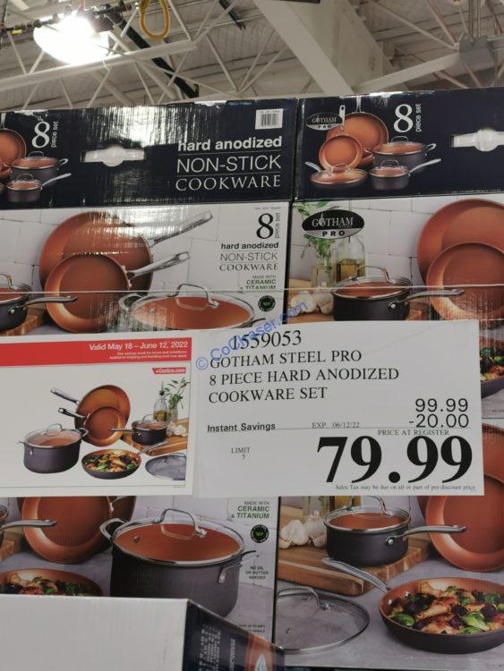 Costco1559053GothamSteelProNonStick8pieceHardAnodized
