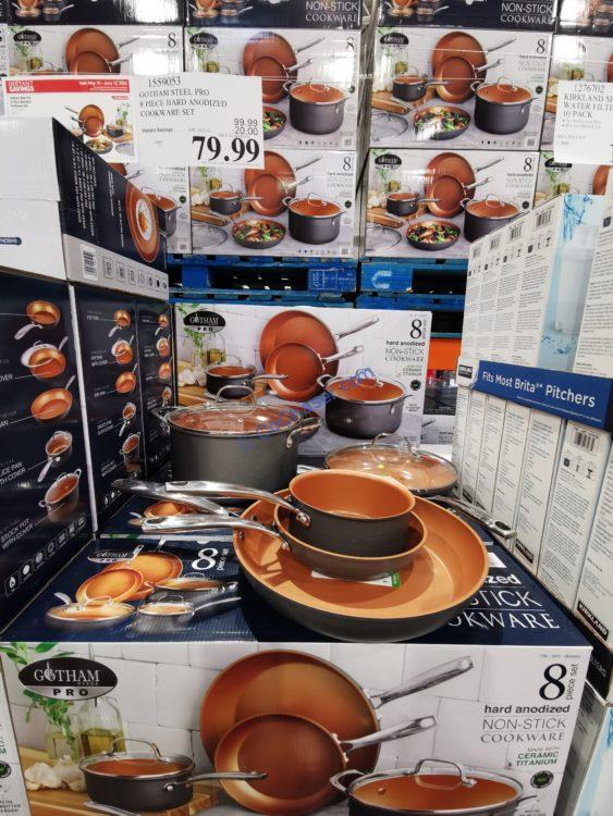 Costco1559053GothamSteelProNonStick8pieceHardAnodized