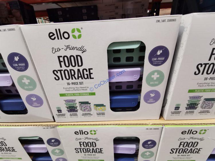 Ello 16-piece Plastic Food Storage Set
