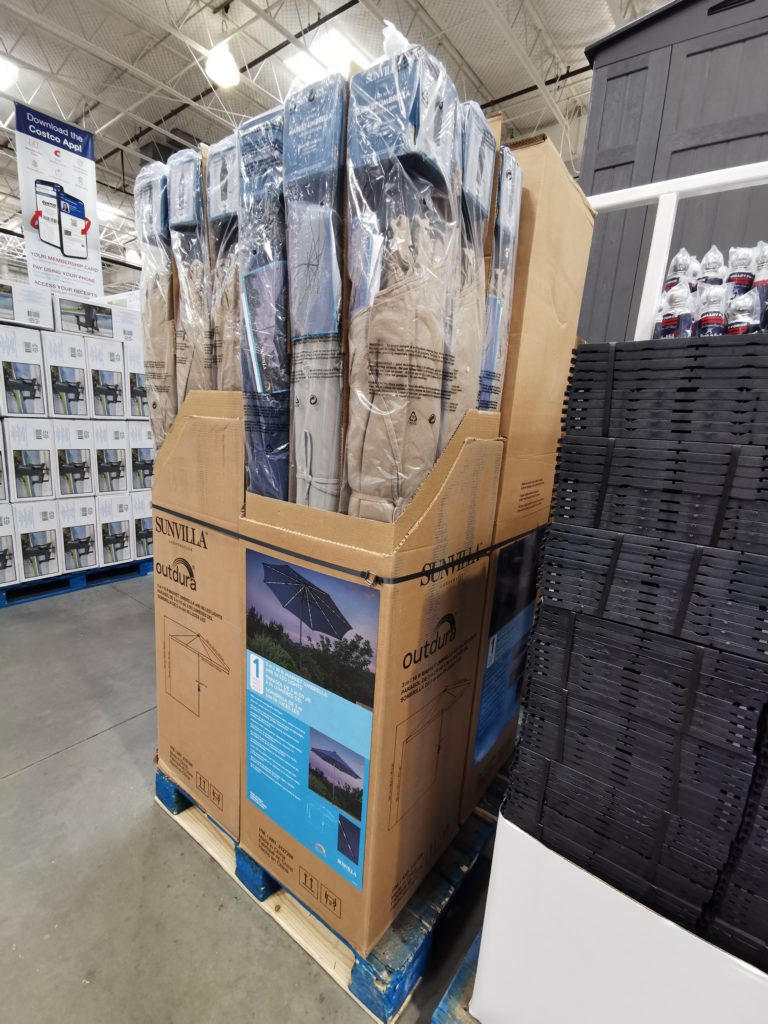 Costco2127206Sunvilla10FTSolarLEDMarketUmbrellaall CostcoChaser