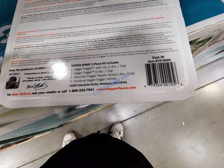 UDAP Jogger Defense Pepper Spray 2 PK with Holsters & Keychain