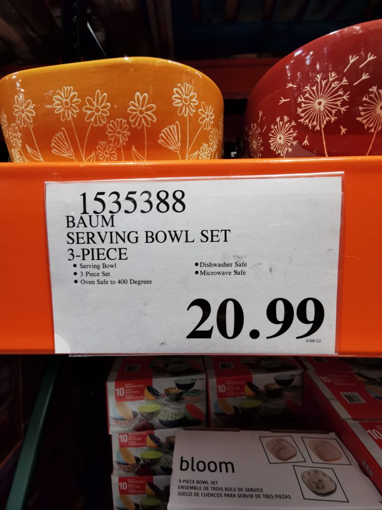 Costco1535388BaumInFullBloom3pieceServingBowlSettag CostcoChaser